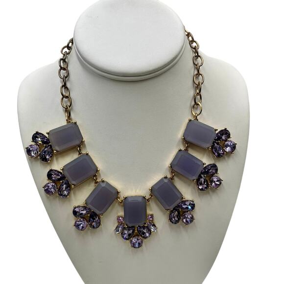 Kate Spade Jewelry - Kate Spade Daylight Jewels Collar Pale Lilac Lavender Purple Gems Necklace